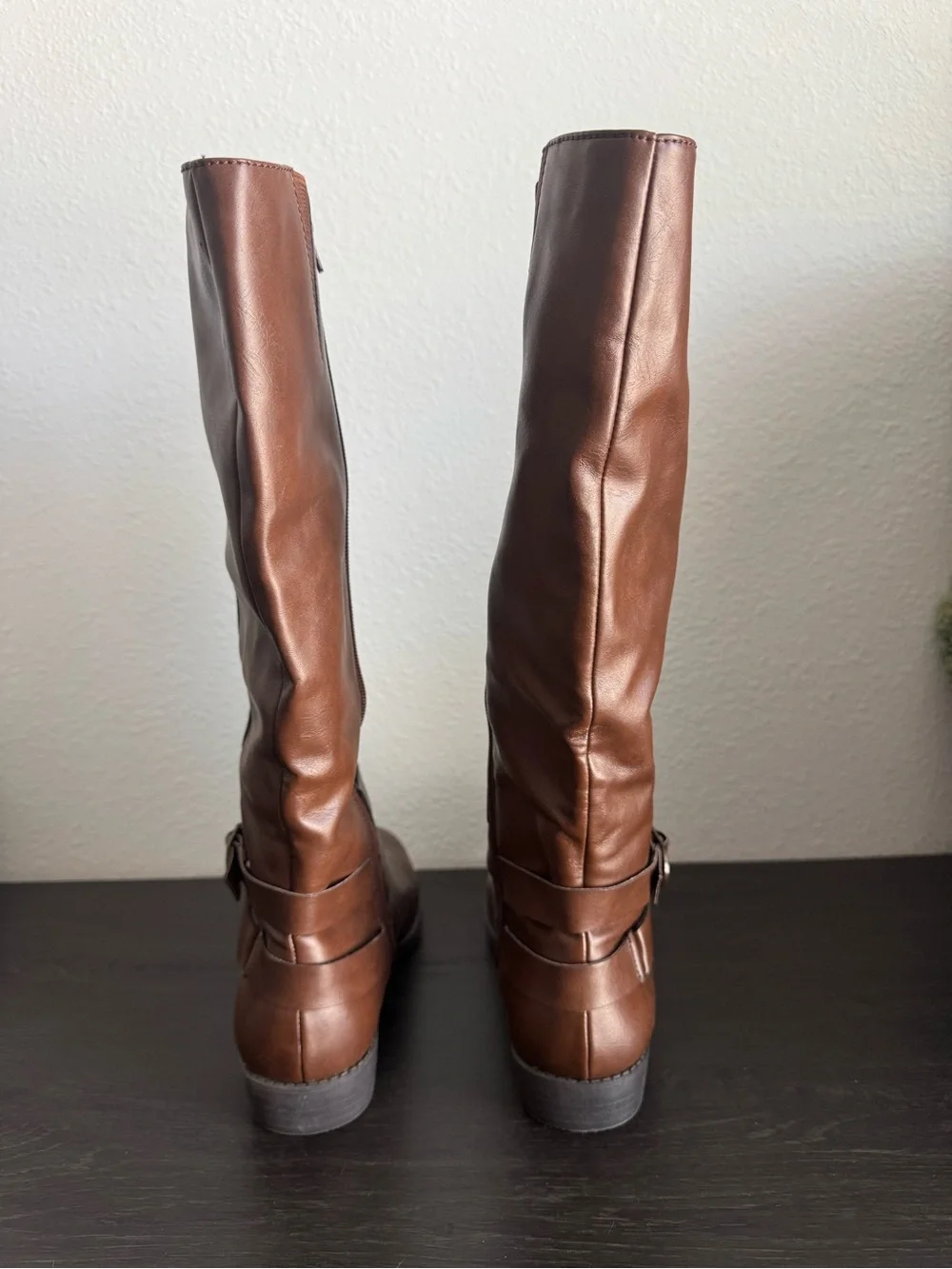 Style & Co. Brown Women's Over-the-Knee Leather Boots